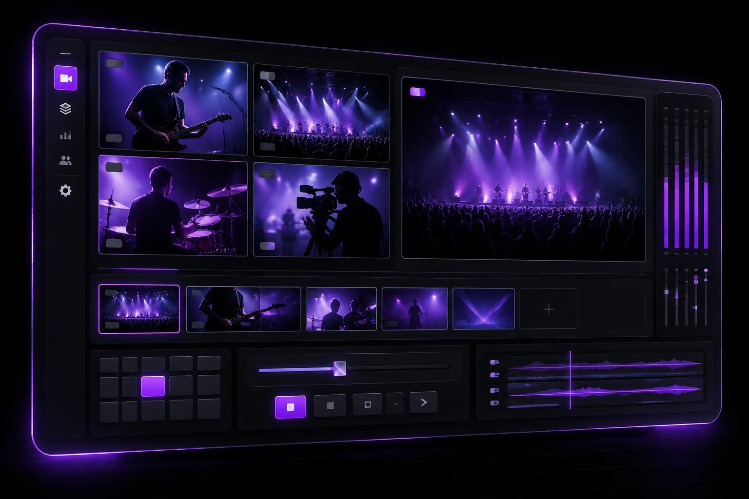 Pro Stream Studio broadcast interface